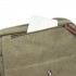 MSK2455 - Kono Canvas Crossbody Shoulder Bag – Multi-Pocket Messenger Bag with Adjustable Strap and Front Organizer Panel - Green