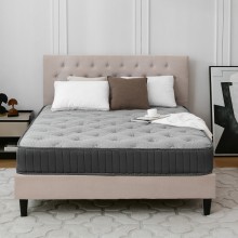 MTS009 - Good Nite 18cm Medium Firm Memory Foam and Bonnell Spring Mattress – Pressure Relief, Cooler Sleep - 120x190x18cm