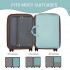 POK2523 - Kono 6-in-1 Hanging Travel Organiser Bag, Portable Foldable Packing Cubes Set with Trolley Sleeve - Blue