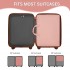 POK2523 - Kono 6-in-1 Hanging Travel Organiser Bag, Portable Foldable Packing Cubes Set with Trolley Sleeve - Pink