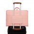 POK2523 - Kono 6-in-1 Hanging Travel Organiser Bag, Portable Foldable Packing Cubes Set with Trolley Sleeve - Pink