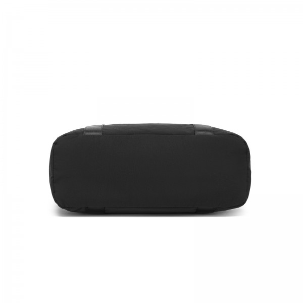 TVK2515 - Kono Bequeme, leicht zu tragende Reisetasche mit großer Kapazität – Laptopfach, Trolley-Schlaufe und Schultergurt - Schwarz