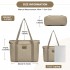 TVK2515 - Kono Bequeme, leicht zu tragende Reisetasche mit großer Kapazität – Laptopfach, Trolley-Schlaufe und Schultergurt - Khaki