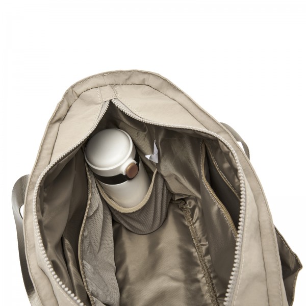 TVK2515 - Kono Bequeme, leicht zu tragende Reisetasche mit großer Kapazität – Laptopfach, Trolley-Schlaufe und Schultergurt - Khaki