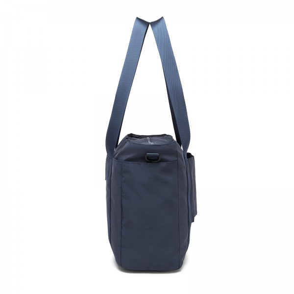 TVK2515 - Kono Bequeme, leicht zu tragende Reisetasche mit großer Kapazität – Laptopfach, Trolley-Schlaufe und Schultergurt - Marineblau