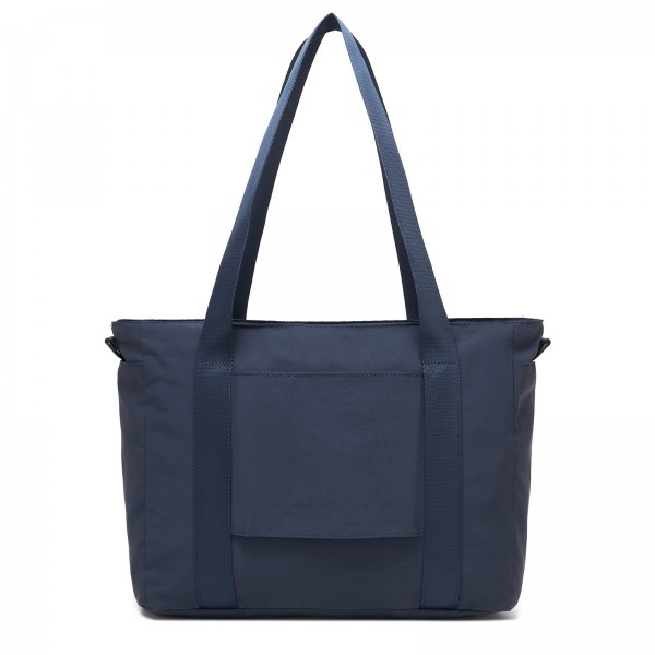 TVK2515 - Kono Bequeme, leicht zu tragende Reisetasche mit großer Kapazität – Laptopfach, Trolley-Schlaufe und Schultergurt - Marineblau