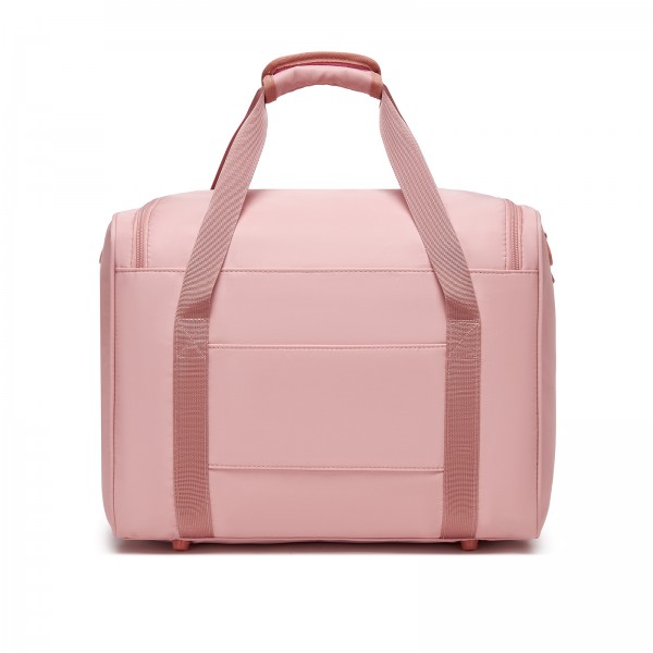 TVK2521 - Kono Kompakte, leichte Personal-Item-Reisetasche 40×30×20 - U-Reißverschluss mit weiter Öffnung & Trolley-Sleeve - Nude