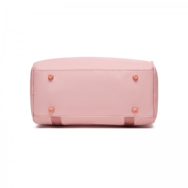 TVK2521 - Kono Kompakte, leichte Personal-Item-Reisetasche 40×30×20 - U-Reißverschluss mit weiter Öffnung & Trolley-Sleeve - Nude