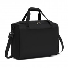 TVK2526 - Kono Spacious Airline-Approved Cabin Travel Duffel (40×30×20 cm) - Roomy Weekender with U-Zip Opening - Black