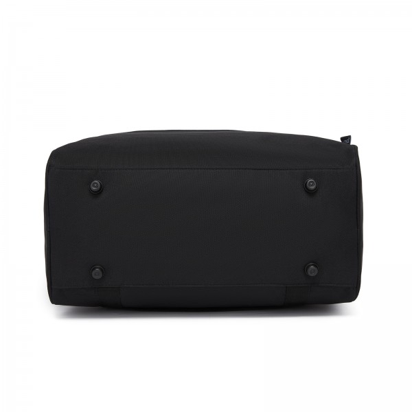 TVK2526 - Kono Spacious Airline-Approved Cabin Travel Duffel (40×30×20 cm) - Roomy Weekender with U-Zip Opening - Black