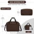 TVK2526 - Kono Spacious Airline-Approved Cabin Travel Duffel (40×30×20 cm) - Roomy Weekender with U-Zip Opening - Brown
