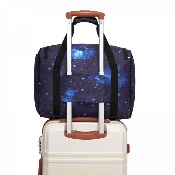 TVK2526 - Kono Geräumige, airline-taugliche Kabinen-Reisetasche (40 × 30 × 20 cm) - Weekender mit U-Reißverschluss-Öffnung - Galaxie Blau