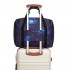 TVK2526 - Kono Geräumige, airline-taugliche Kabinen-Reisetasche (40 × 30 × 20 cm) - Weekender mit U-Reißverschluss-Öffnung - Galaxie Blau