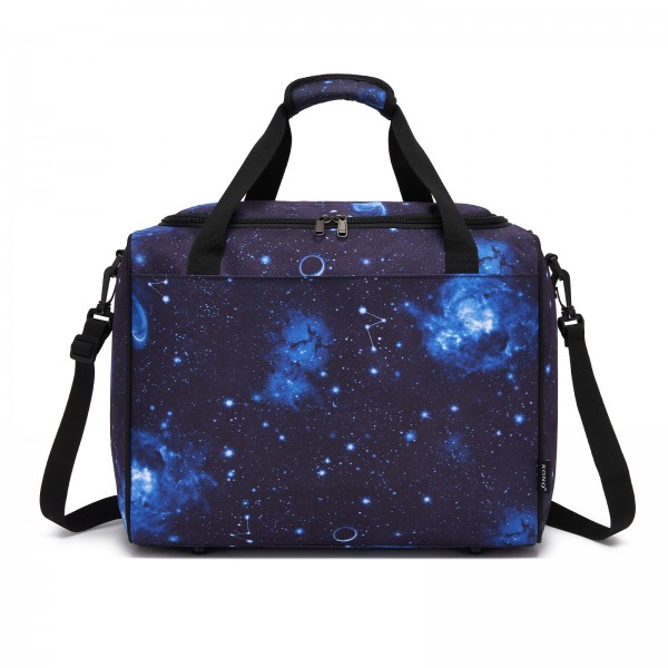 TVK2526 - Kono Geräumige, airline-taugliche Kabinen-Reisetasche (40 × 30 × 20 cm) - Weekender mit U-Reißverschluss-Öffnung - Galaxie Blau