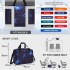 TVK2526 - Kono Geräumige, airline-taugliche Kabinen-Reisetasche (40 × 30 × 20 cm) - Weekender mit U-Reißverschluss-Öffnung - Galaxie Blau