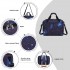 TVK2526 - Kono Geräumige, airline-taugliche Kabinen-Reisetasche (40 × 30 × 20 cm) - Weekender mit U-Reißverschluss-Öffnung - Galaxie Blau