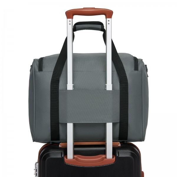 TVK2526 - Kono Spacious Airline-Approved Cabin Travel Duffel (40×30×20 cm) - Roomy Weekender with U-Zip Opening - Grey