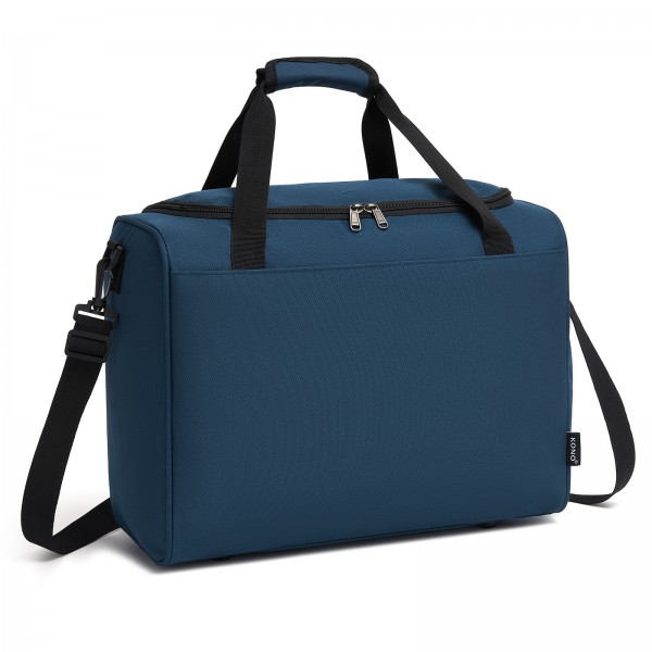 TVK2526 - Kono Spacious Airline-Approved Cabin Travel Duffel (40×30×20 cm) - Roomy Weekender with U-Zip Opening - Navy