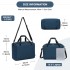 TVK2526 - Kono Spacious Airline-Approved Cabin Travel Duffel (40×30×20 cm) - Roomy Weekender with U-Zip Opening - Navy