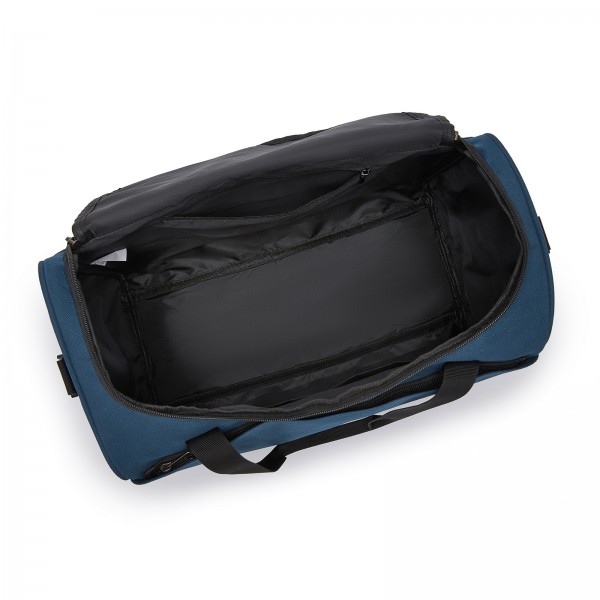TVK2526 - Kono Spacious Airline-Approved Cabin Travel Duffel (40×30×20 cm) - Roomy Weekender with U-Zip Opening - Navy