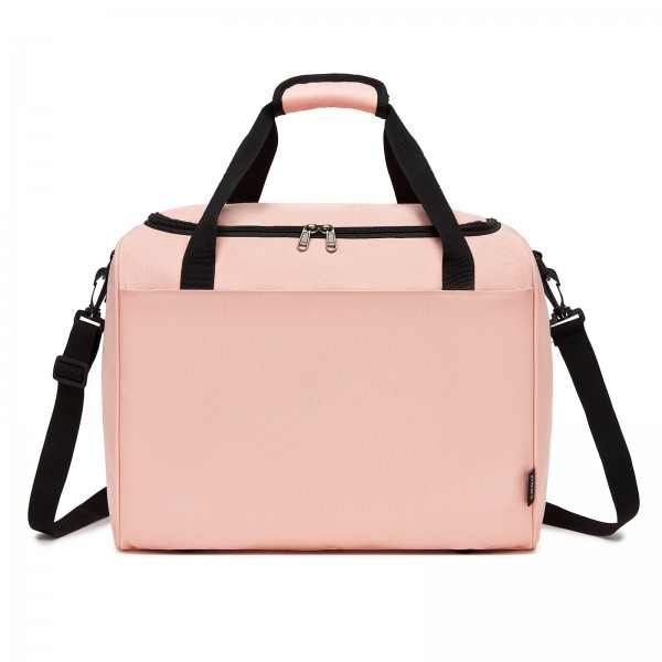 TVK2526 - Kono Spacious Airline-Approved Cabin Travel Duffel (40×30×20 cm) - Roomy Weekender with U-Zip Opening - Pink