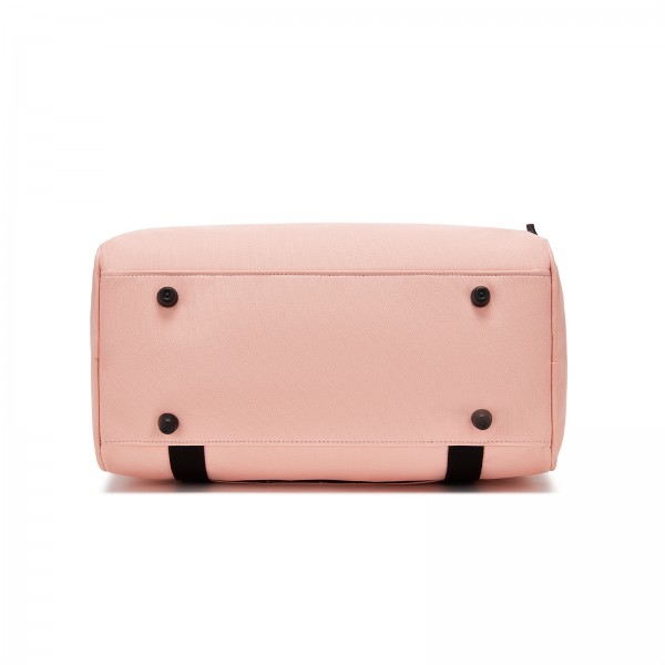 TVK2526 - Kono Spacious Airline-Approved Cabin Travel Duffel (40×30×20 cm) - Roomy Weekender with U-Zip Opening - Pink