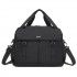 TVK2613 - Kono Expandable Cabin Travel Bag 40×30×20cm - Large Capacity, Water-Resistant, Multi-Compartment Weekend & Carry-On Tote - Black