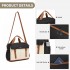 TVK2613 - Kono Expandable Cabin Travel Bag 40×30×20cm - Large Capacity, Water-Resistant, Multi-Compartment Weekend & Carry-On Tote - Black and Beige
