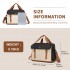 TVK2613 - Kono Expandable Cabin Travel Bag 40×30×20cm - Large Capacity, Water-Resistant, Multi-Compartment Weekend & Carry-On Tote - Black and Beige