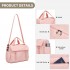 TVK2613 - Kono Expandable Cabin Travel Bag 40×30×20cm - Large Capacity, Water-Resistant, Multi-Compartment Weekend & Carry-On Tote - Pink