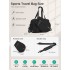 TVK2627 - Kono 25L Unisex Modular Tennis Travel Bag Set, Water Repellent Nylon Gym Bag with Detachable Racket Sleeve - Black