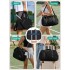 TVK2627 - Kono 25L Unisex Modular Tennis Travel Bag Set, Water Repellent Nylon Gym Bag with Detachable Racket Sleeve - Black