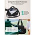 TVK2627 - Kono 25L Unisex Modular Tennis Travel Bag Set, Water Repellent Nylon Gym Bag with Detachable Racket Sleeve - Black
