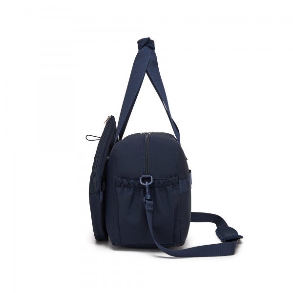 TVK2627 - Kono 25L Unisex Modular Tennis Travel Bag Set, Water Repellent Nylon Gym Bag with Detachable Racket Sleeve - Navy