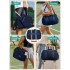 TVK2627 - Kono 25L Unisex Modular Tennis Travel Bag Set, Water Repellent Nylon Gym Bag with Detachable Racket Sleeve - Navy