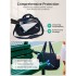 TVK2627 - Kono 25L Unisex Modular Tennis Travel Bag Set, Water Repellent Nylon Gym Bag with Detachable Racket Sleeve - Navy
