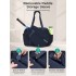 TVK2627 - Kono 25L Unisex Modular Tennis Travel Bag Set, Water Repellent Nylon Gym Bag with Detachable Racket Sleeve - Navy