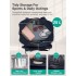 TVK2627 - Kono 25L Unisex Modular Tennis Travel Bag Set, Water Repellent Nylon Gym Bag with Detachable Racket Sleeve - Navy