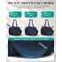 TVK2627 - Kono 25L Unisex Modular Tennis Travel Bag Set, Water Repellent Nylon Gym Bag with Detachable Racket Sleeve - Navy