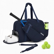 TVK2627 - Kono 25L unisex modularer Tennis-Reisetaschen-Set, wasserabweisende Nylon-Sporttasche mit abnehmbarer Schlägertasche - Marineblau TVK2627 - Kono 25L unisex modularer Tennis-Reisetaschen-Set, wasserabweisende Nylon-Sporttasche mit abnehmbarer Schlägertasche - Marineblau