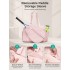 TVK2627 - Kono 25L Unisex Modular Tennis Travel Bag Set, Water Repellent Nylon Gym Bag with Detachable Racket Sleeve - Pink