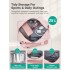 TVK2627 - Kono 25L Unisex Modular Tennis Travel Bag Set, Water Repellent Nylon Gym Bag with Detachable Racket Sleeve - Pink