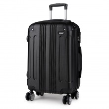 K1777L - Kono 24 Inch ABS Hard Shell Suitcase Luggage - Black