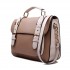 L1521 - Miss Lulu Classic Satchel Shoulder Bag Brown