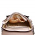 L1521 - Miss Lulu Classic Satchel Shoulder Bag Brown