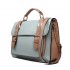 L1521 - Miss Lulu Classic Satchel Shoulder Bag Grey