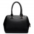 LF1627 - Miss Lulu Faux Leather Two Compartment Shoulder Bag Black