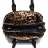 LF1627 - Miss Lulu Faux Leather Two Compartment Shoulder Bag Black