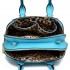 LF1627 - Miss Lulu Faux Leather Two Compartment Shoulder Bag Light Blue