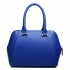 LF1627 - Miss Lulu Faux Leather Two Compartment Shoulder Bag Navy